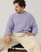 Delčia: Lilac Cotton Sweater